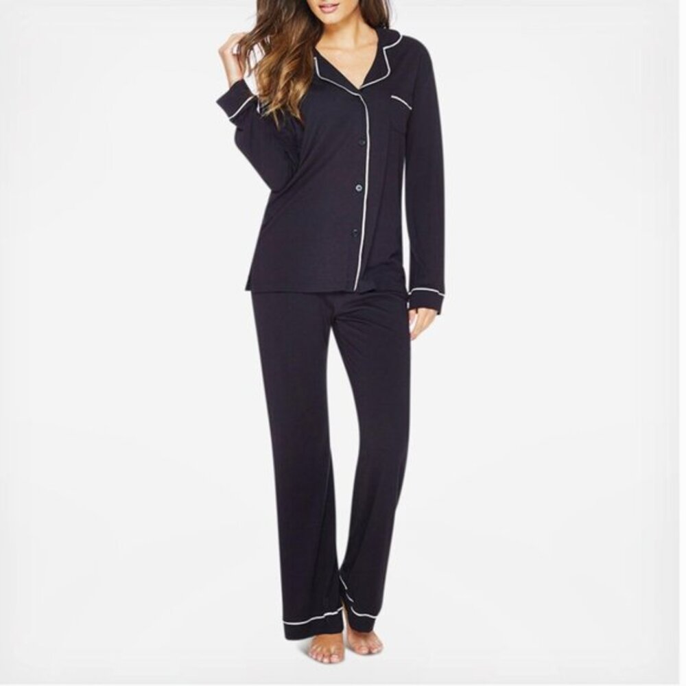 Cosabella Navy Blue Long Sleeve & Pant Pajama Set Women's Small